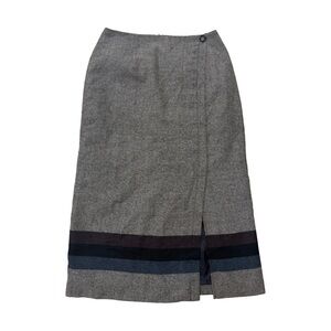 Vintage 1980s Petites Michele Wool Maxi Skirt